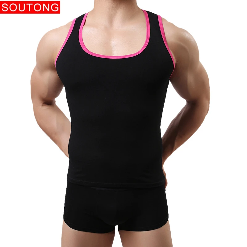 

Men's Undershirt Tight fitting stretch sleeveless hurdle Bottoming Shirt Casual Top Soft Breathable Male Undershirt Underwear