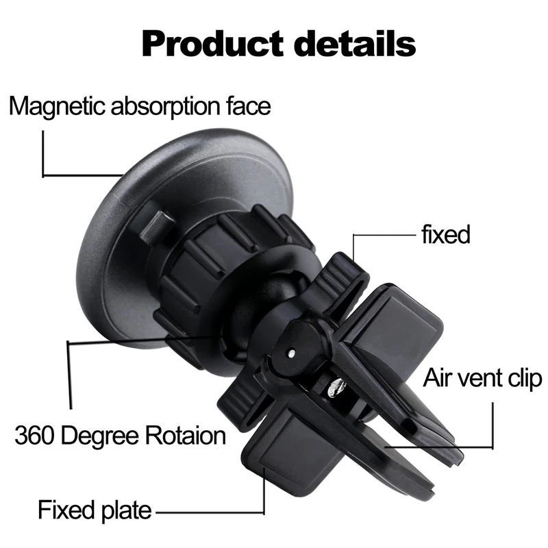 XMXCZKJ магнитный мини автомобильный держатель на вентиляционное отверстие Универсальная автомобильная подставка для телефона крепкий магнит металлическая подставка для iPhone 8 gps