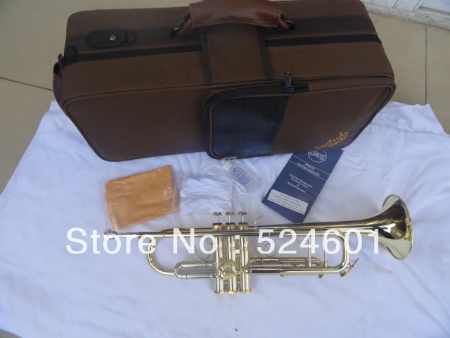Cheap Factory direct sale Wholesale BachTR700 small copy Bach gold paint surface instruments of brass instruments Bb trumpet