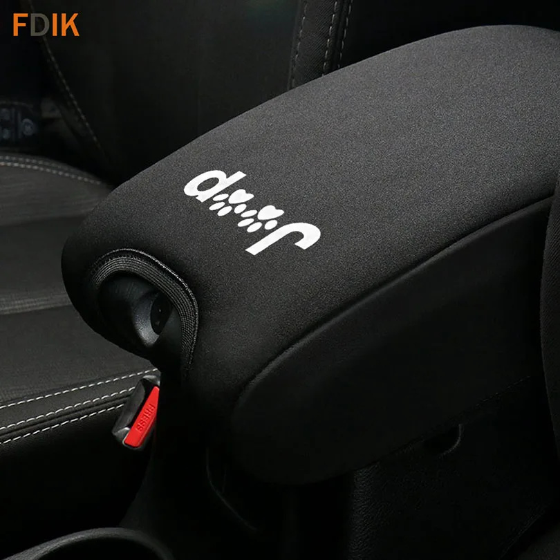 

Interior Center Console Armrest Pads Cover Protector for Jeep Wrangler JK & Unlimited Sahara Sport Rubicon 2011-2016
