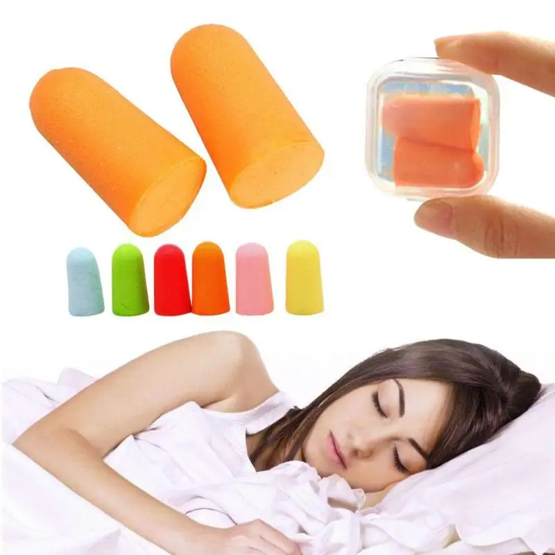 2 Pair Noise Reduction Earplugs Healthy Sleep Care Anti Snore Travel