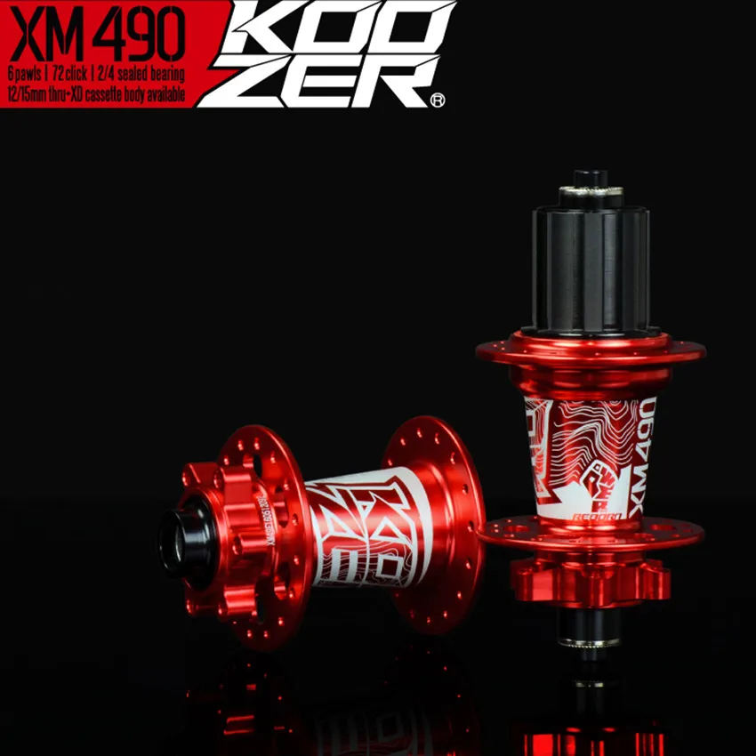Koozer XM490 Sealed Bearing MTB Mountain Bike Hub Quick Release set hub 32H Disc Brake 9mm 15