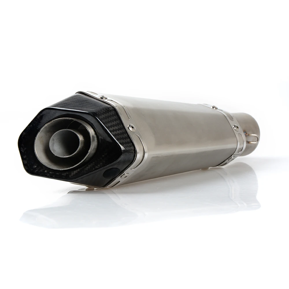 36-51mm Universal CNC Motorcycle Exhaust Pipe With Muffler For Triumph bonneville t120 street twin AMERICA daytona 955i