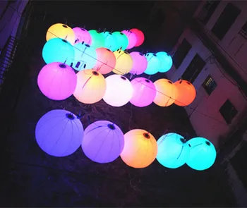 

Free shipping cheap 5pcs diameter 1m inflatable led balloon for wedding party decoration