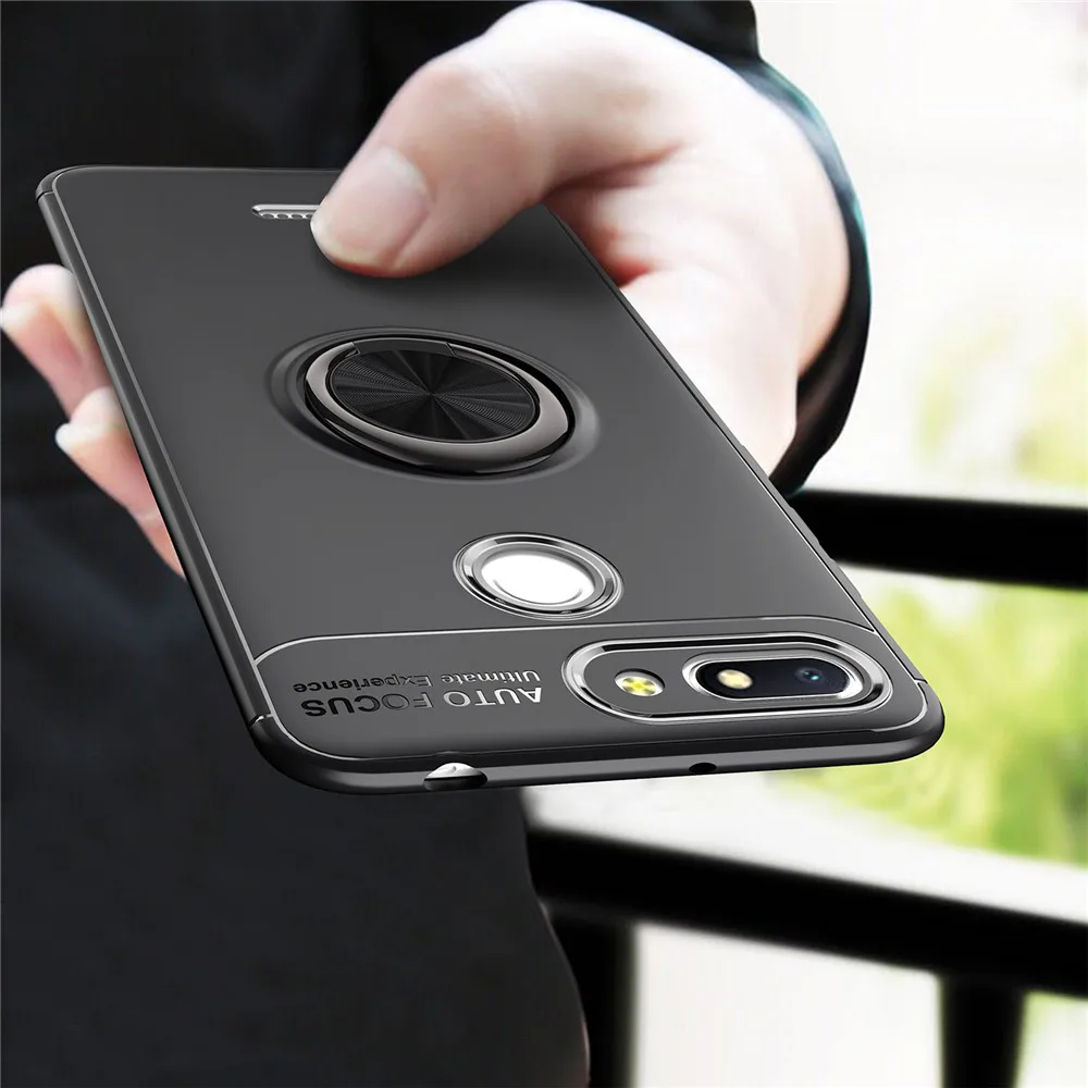 

KDTONG Case sFor Coque Xiaomi Redmi 6 6A Case Luxury Soft Silicone Magnetic Ring Cover For Xiaomi Redmi 6 Pro 6A Case Cover Capa