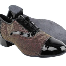 KEEWOO танцевальная Новая мужская обувь танцевальная обувь черная лакированная обувь с хамелеоном для латинских танцев Свадебная обувь