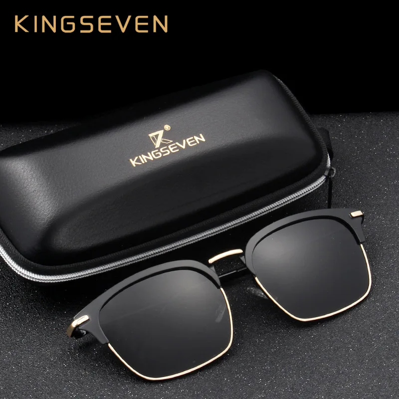 KINGSEVEN дизайн Для Мужчин Поляризованные Квадратные Солнцезащитные очки унисекс
