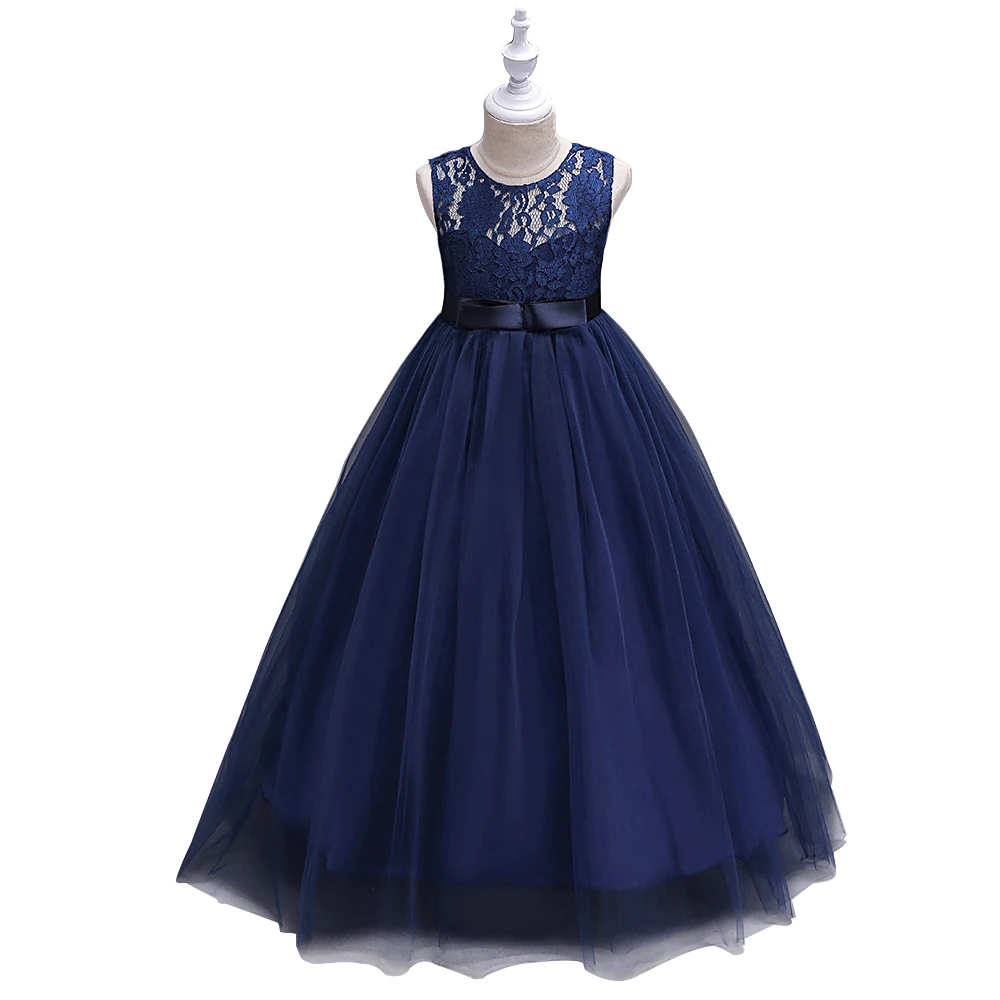 

BAOHULU Lace Kids Princess Dress Flower Girl Dresses Tulle Ball Gown 5-14 Years Girl Birthday Party Ceremony Communion Dress