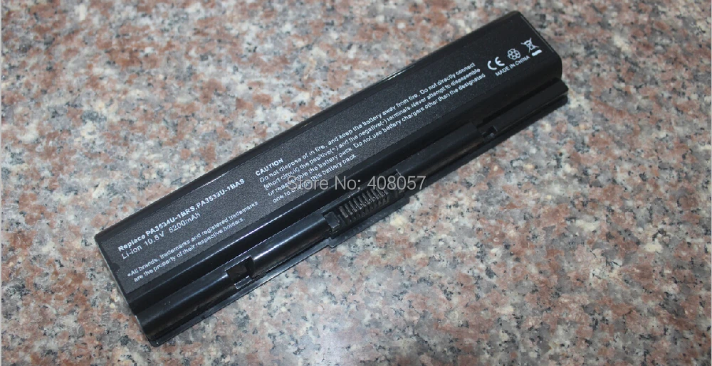 Аккумулятор для ноутбука Toshiba PA3534U 1BAS 1BRS Satellite A200 A205 A210 A215 A300 L300 L450D L500 L505 L555 M200