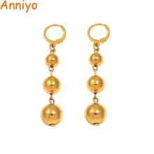 Anniyo 3 мяч серьги для женщин Девушка Африканский Круглый бисер серьги Арабские Ювелирные изделия Среднего Востока подарки#161106