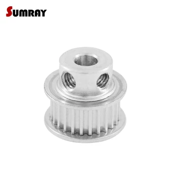

SUMRAY 2GT 24T Timing Pulley Bore 5/6/6.35mm Stepper Motor Pulley Wheel 7mm Belt Width GT2 Timing Belt Pulley used in 3D Printer