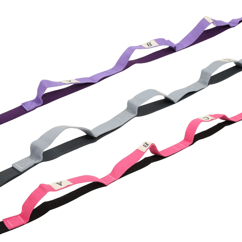 2.5m Auxiliary Yoga Strap Flexible Stretch Belt Extender Rope