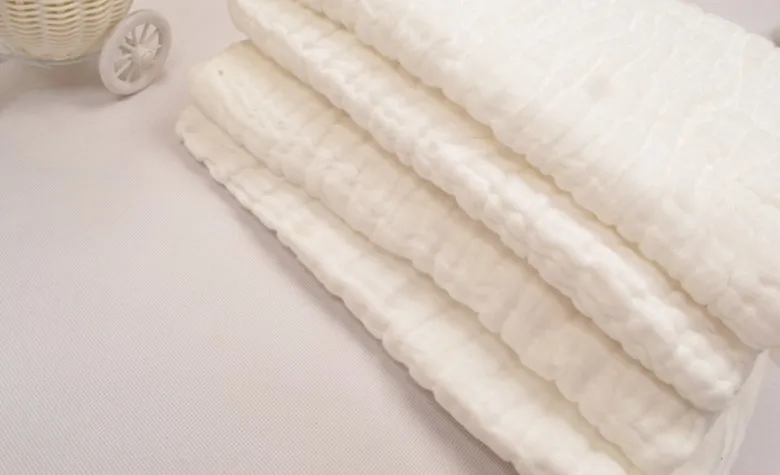 8 слоев 10 слоев жатого хлопка марля одеяло хлопок белый цвет 90x110 см детское одеяло 1 шт. для проверки образца