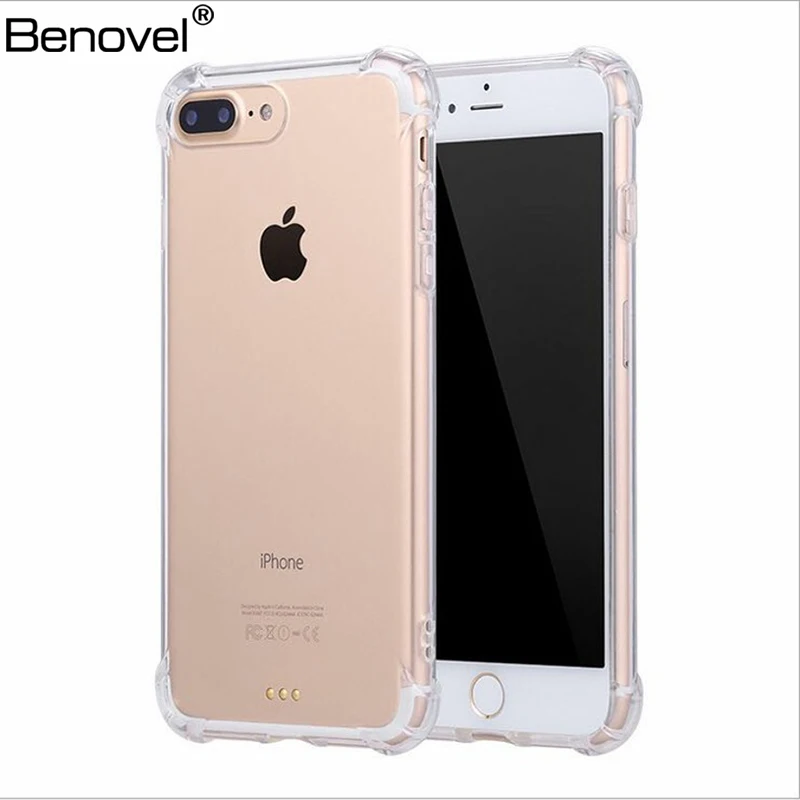 Silicone Transparent phone protection Back Cover For iPhone X XS XR Max 8 7 6 6S Plus clear Shockproof Bumper Phone Case |