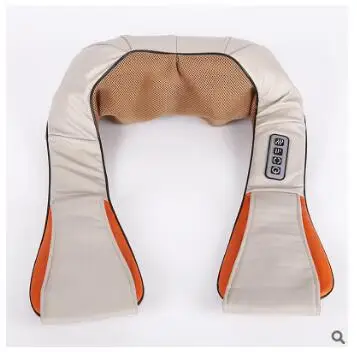 New Shiatsu Cervical Back and Neck Massager Shawl Electric Roller Heat Device China Home Car Body Massage Machine