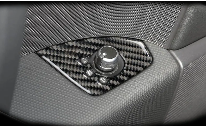 Для Audi TT 8n 8J MK1 2 3 TTRS TTS аксессуары для салона автомобиля карбоновая Автомобильная наклейка волоконный стеклоподъемник управление рамка переключатель Декор