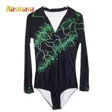 Nasinaya мальчиков человек Рисунок выступление в катании на коньках Костюмы индивидуальные для соревнований по фигурному катанию платья для катания на коньках для Patinaje гимнастика 14