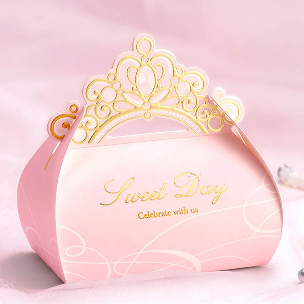 

20pcs/pack Paper Packaging Wedding Favors Gift Bridal Shower Party Wrapping European Carrying Foldable Supplies Candy Box
