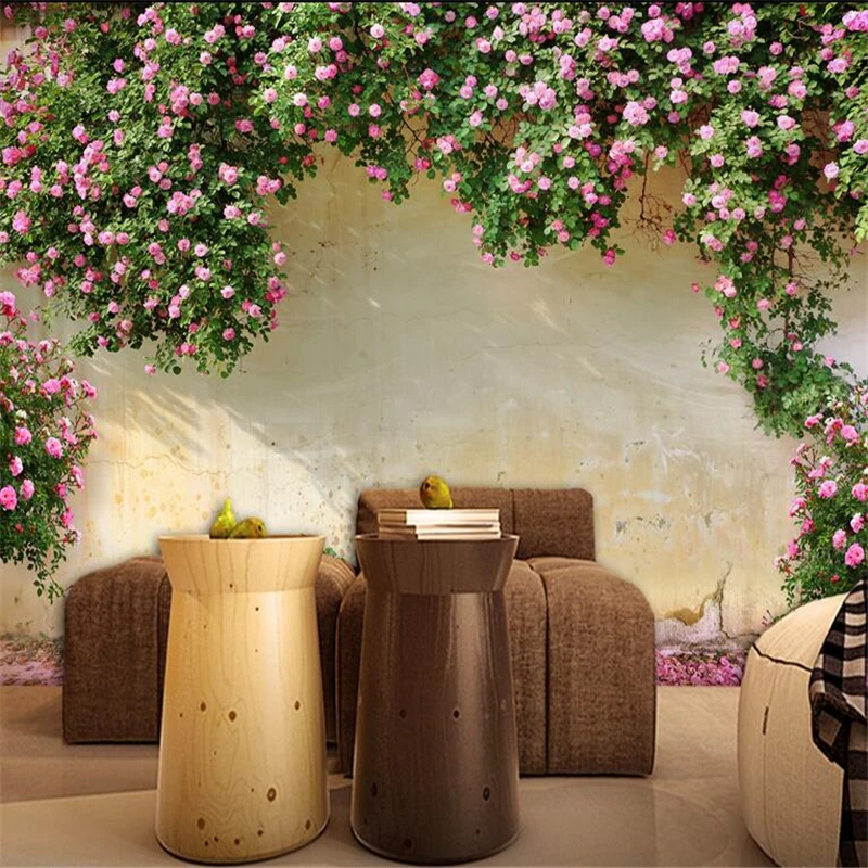 Beibehang 3D Wallpaper Rose Background Wall 3D Living Room Bedroom TV Background mural wallpaper for walls 3 d papel de parede Beibehang 3D Wallpaper Rose Background Wall 3D Living Room Bedroom TV Background mural wallpaper for walls 3 d papel de parede