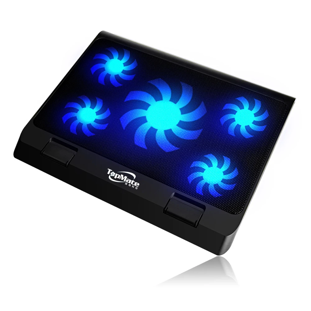 17in Laptop Cooling Pad 5 Quite cooling Fans Computer Laptop Cooler CPU