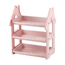 Двойной кухонный слой банка для специй стеллаж для хранения дома ванная комната настольная пластиковая отделочная полка WY7131118