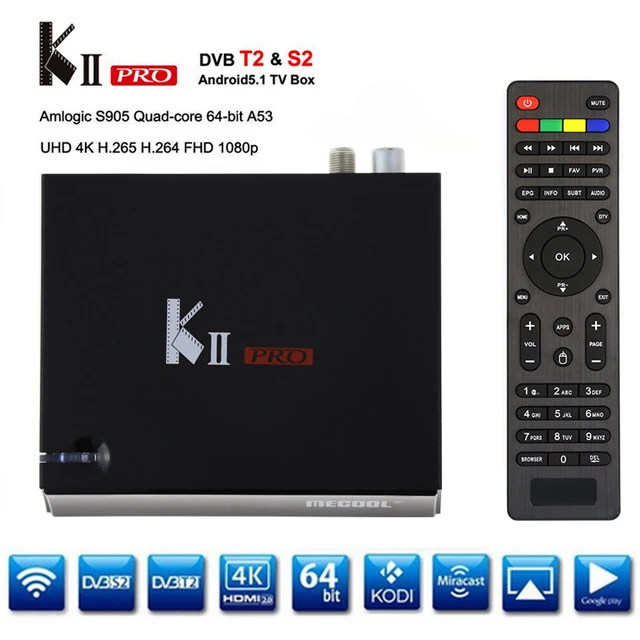 Prix pour D'origine KII Pro DVB S2 DVB T2 + S2 Android 5.1 TV Box Amlogic S905 Quad-core BT4.0 2 GB/16 GB 2.4G/5G Wifi set top box Mini PC Prix pour D'origine KII Pro DVB S2 DVB T2 + S2 Android 5.1 TV Box Amlogic S905 Quad-core BT4.0 2 GB/16 GB 2.4G/5G Wifi set top box Mini PC