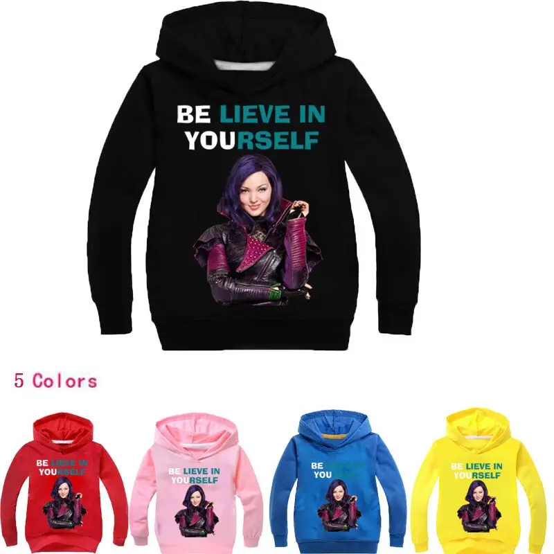 

2-12Years Kids Clothes 2018 Spring Descendants Costume Toddler Girl Jacket Boys Hoodies and Sweatshirts Long Sleeves coat tttut5