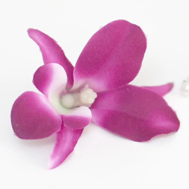 10pcs/lot Artificial Flowers Real Touch Artificial Orchid Flower Head for Bouquet Table Desk Home Wedding Festival Decoration