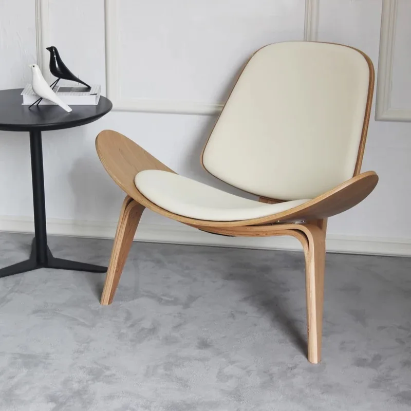Бесплатная доставка U BEST датские лаундж обивка Hans Wegner Стиль крыло Улыбающееся