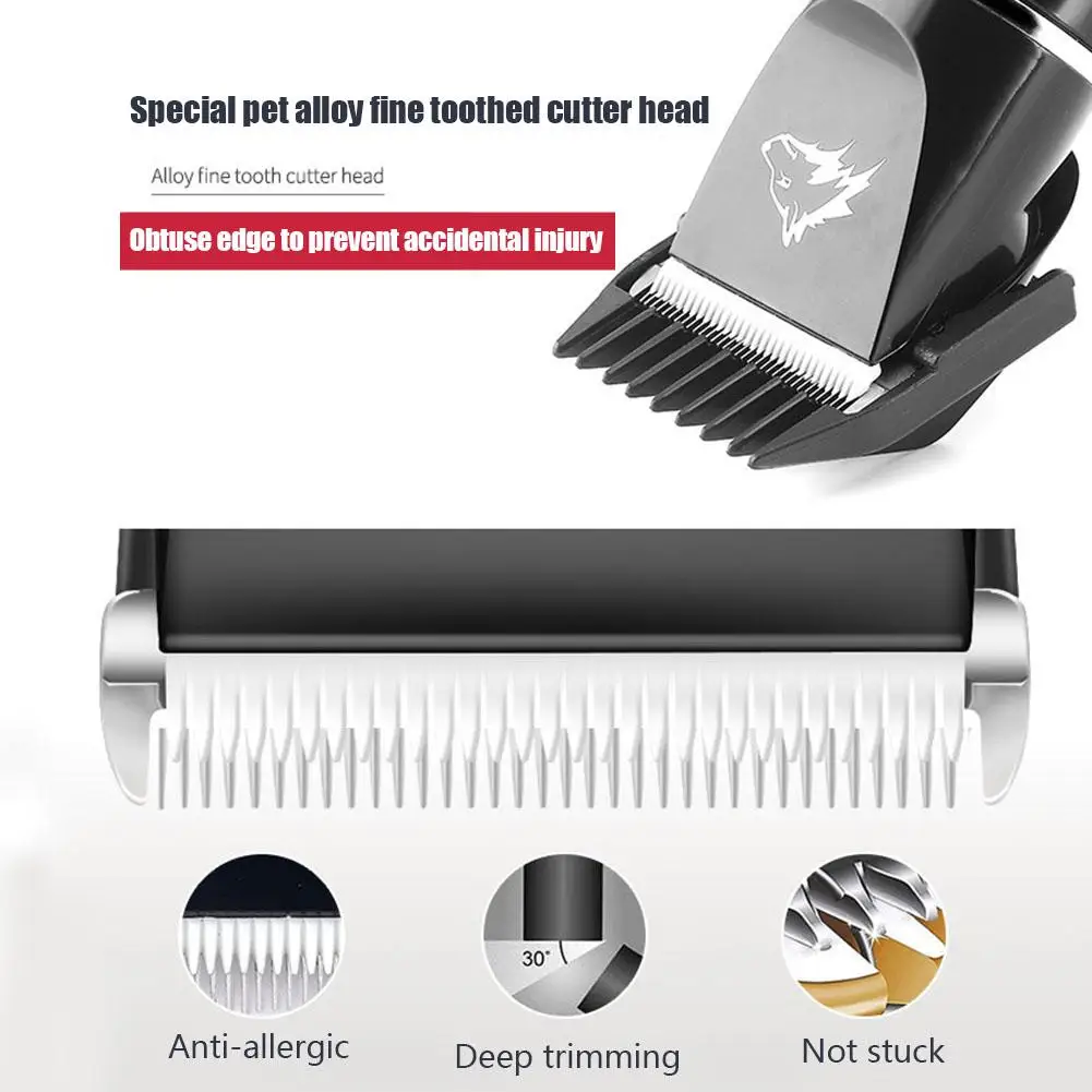 Dog Clippers Pet Grooming Tool Dog Hair Clipper Cat Razor Rechargeable Professional Beauty Kit Comb Trimmer For Furry Animals