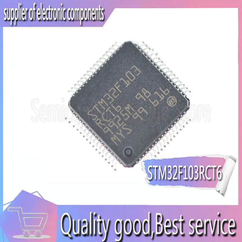 STM32F103 STM32F103RCT6 LQFP64 MCU Оригинал аутентичный|Органайзеры для кабеля| |