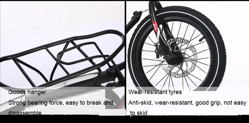 Excellent New 16-Inch Folding Speed-Change Bicycle Men And Women Bicycle Students Take The Place Of Bicycle Disc Brake Bicycle 6