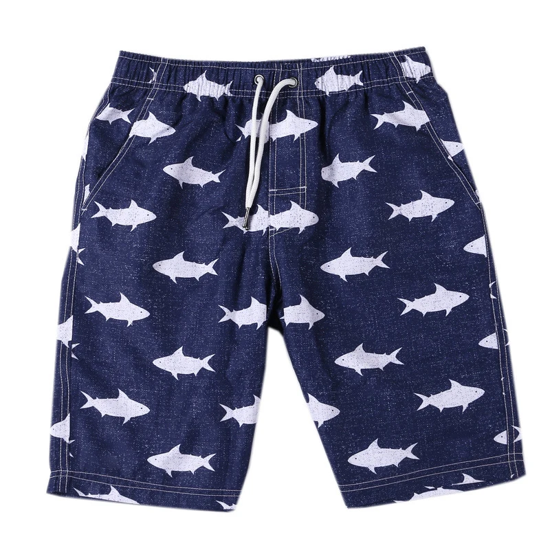 

Board shorts men liner swimwear beach surf shorts shark prints swimming trunks sweat running shorts joggers praia travel holiday