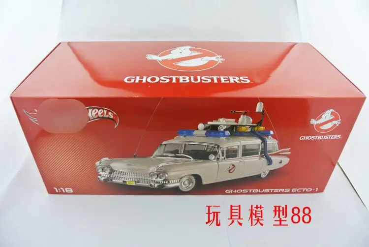 1:18 колеса 1959 Cadillac ECTO Ghostbusters GHOSTBUSTERS модели оригинальная высокая модель автомобиля новая