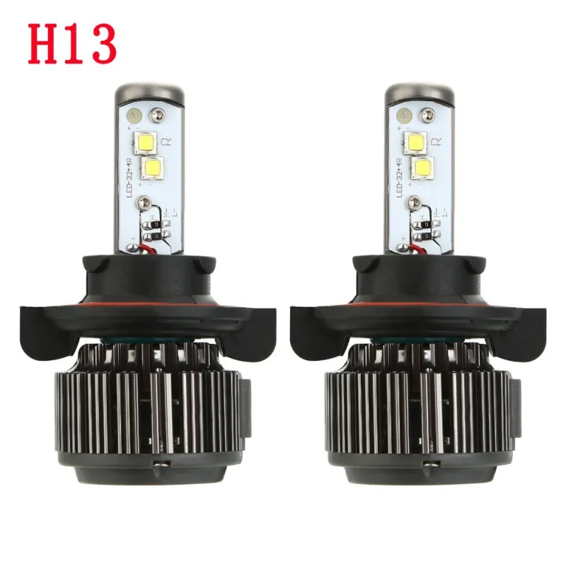 1 пара автомобиля HeadlightH1 H3 H4 H7 H13 880 9004 HB5 80 Вт 6000 К светодиодный лампы Авто внешний свет K7 автомобильных фар источник света