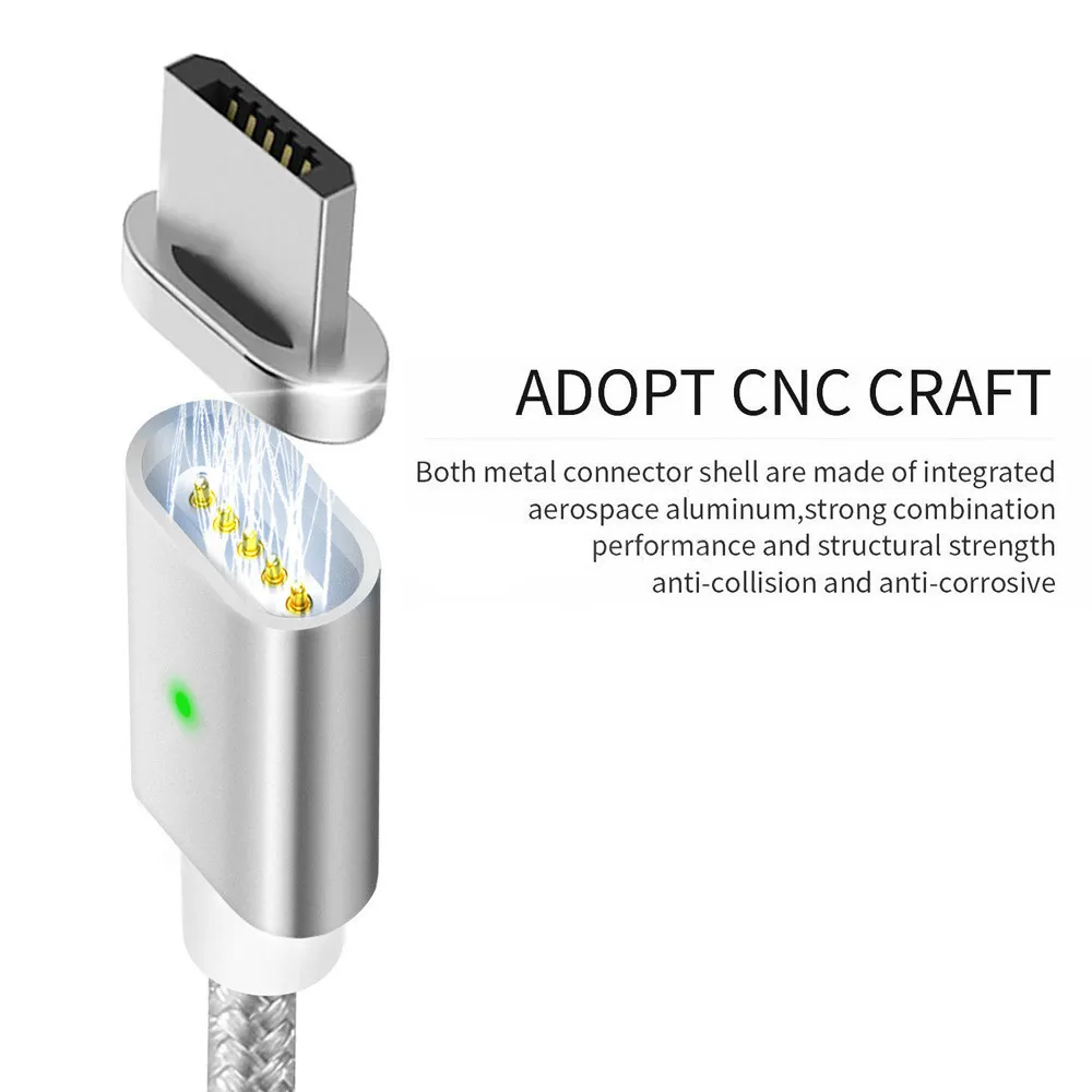 

Type C Replacement Adapter for Magnetic Cable For Samsung S9 Led Magnet Phone Cable Charger Adapter