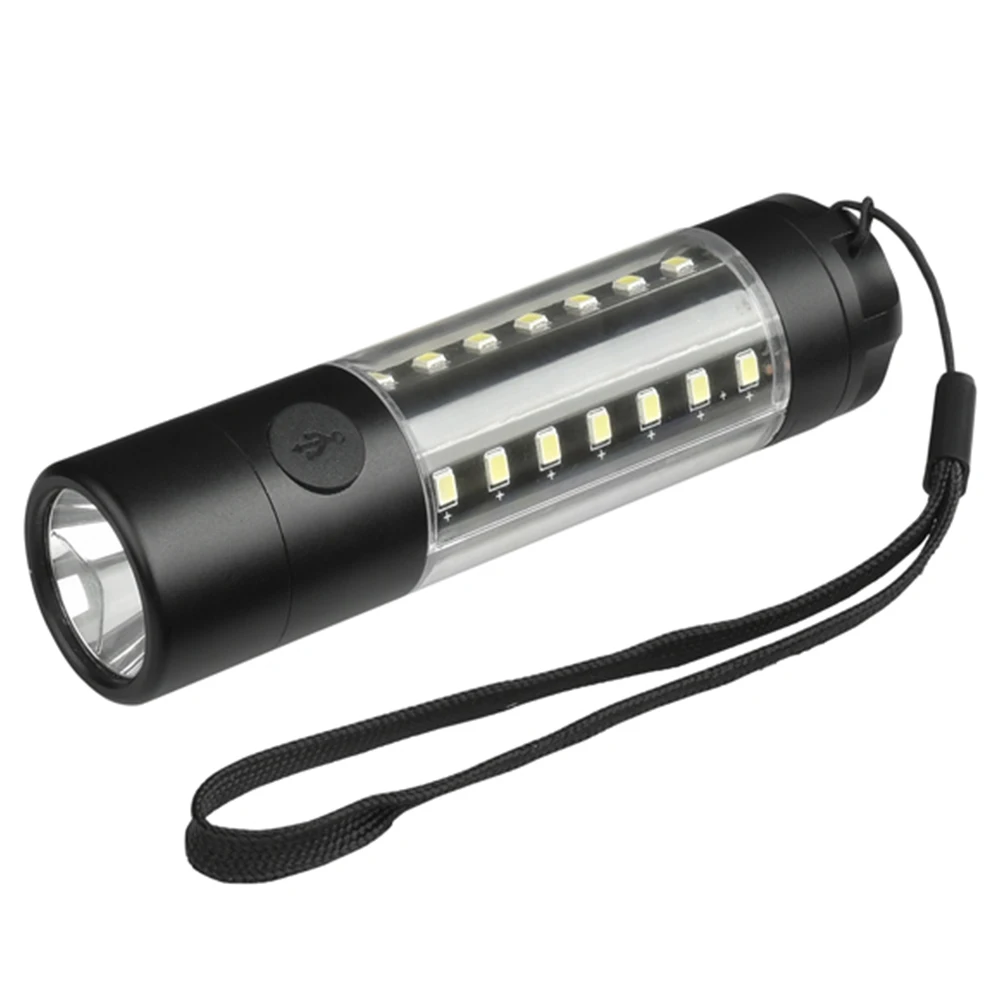 

Powerful 6 Mode XML-T6&COB LED Flashlight 5000LM USB Rechargeable Outdoor Camp Lamp Tactical lanterna Torch light for 18650