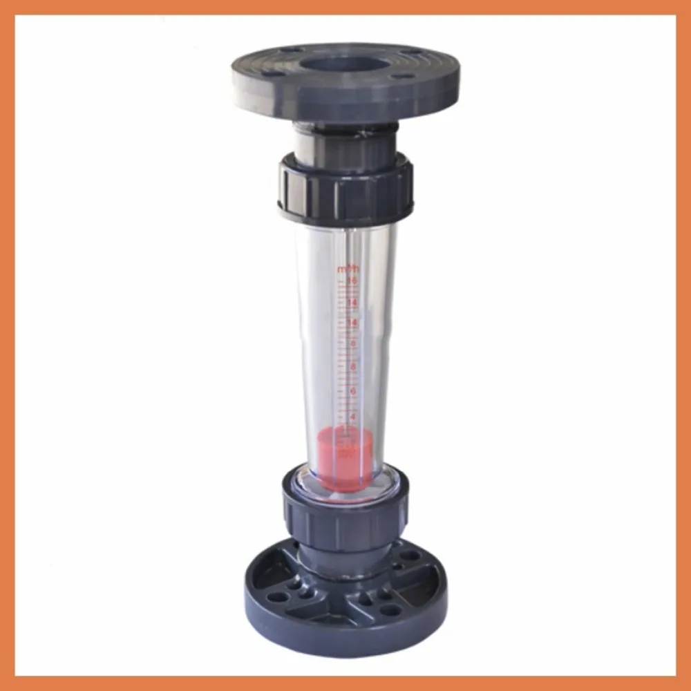 

LZB 80S Plastic water Rotameter 12-60M3/H with short tube flange connection,LZB80S Tools Flow Meters plumbing