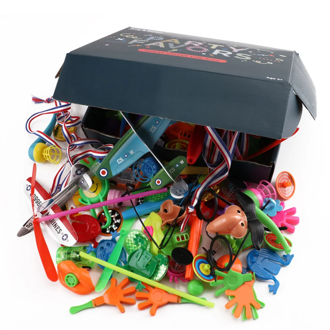 100Pcs Children Birthday Party Giveaways Prizes Assorted Small Toys Set