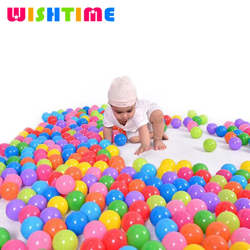 50pcs or 100pcs/lot Colorful Soft Plastic Stress Air Balls Funny Ocean Balls Toys For Play Pit