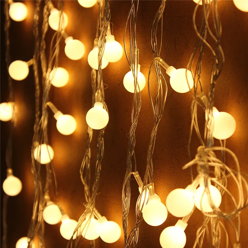 

20M 200 LED Globes Ball Shaped LED String Light Fairy Light Waterproof Wedding Party Fairy Christmas Wedding Lamp
