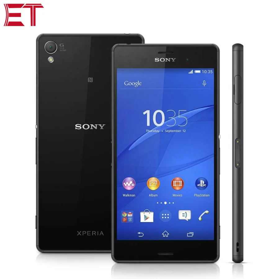 Мобильный телефон sony Xperia Z3 D6653 3 ГБ ОЗУ 16 Гб ПЗУ четырехъядерный процессор Snapdragon 801 5,2-дюймовый экран 1080x1920p NFC Android калфон