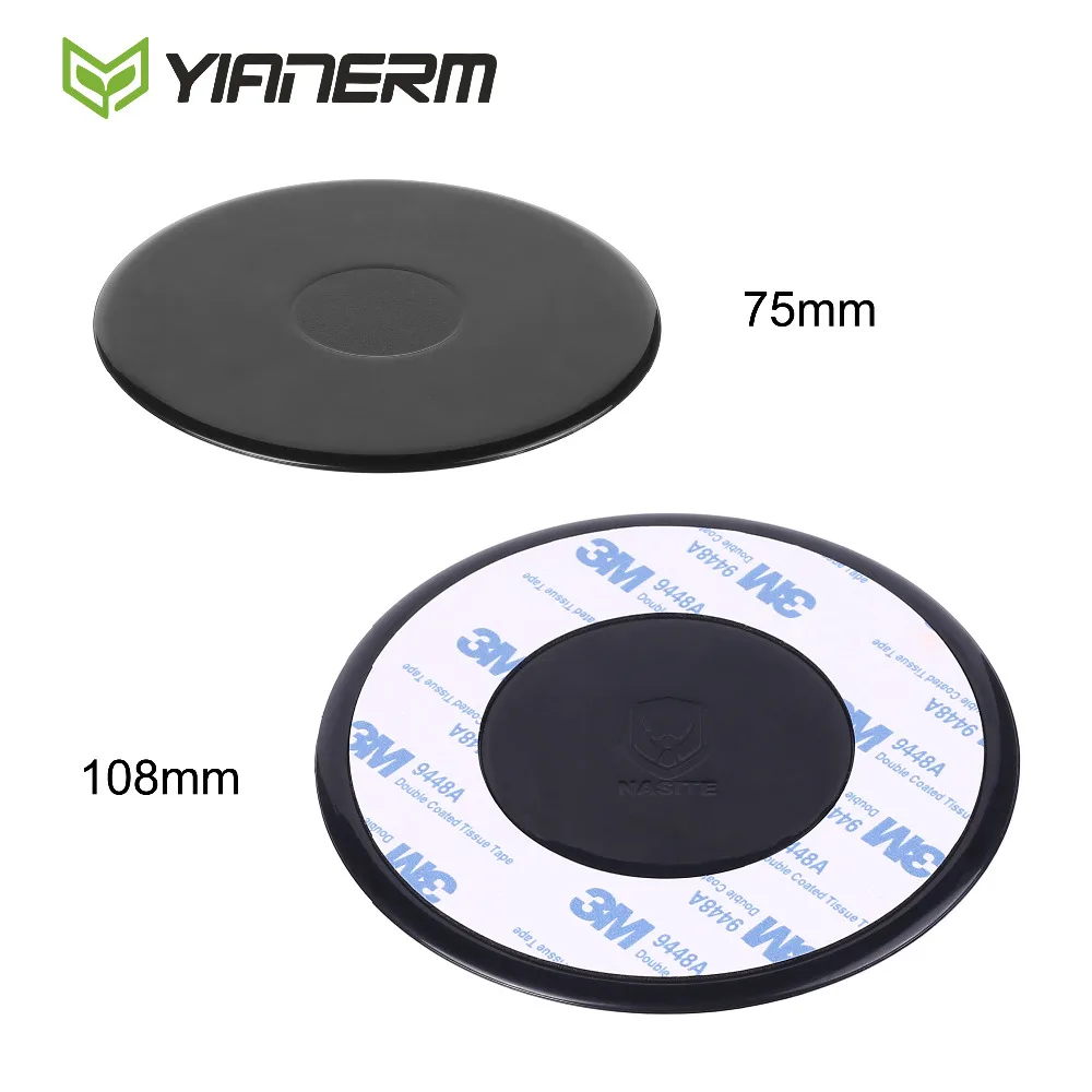 

Yianerm 10 PCS Accessory Fixed Disc For Sucker Phone Holder Dashboard Mount Disk Suction Cup Base With EVA Stick Glue Tablet,GPS