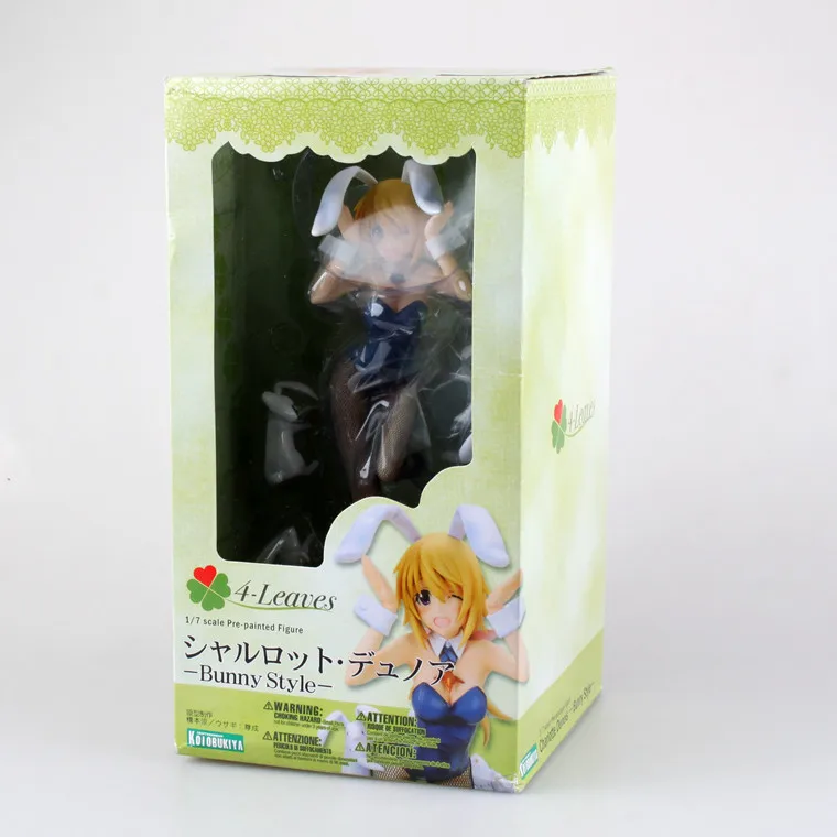 GZTZMY Anime Infinite Stratos Charlotte Dunois sexy Bunny style Girl Action figure toy Model leaves doll PVC Anime figurine toys8