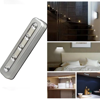 

Cabinet light 5 leds Home emergency light Wall light for Bedroom Kitchen cabinet Inside the car Closet Wardrobe Lighting