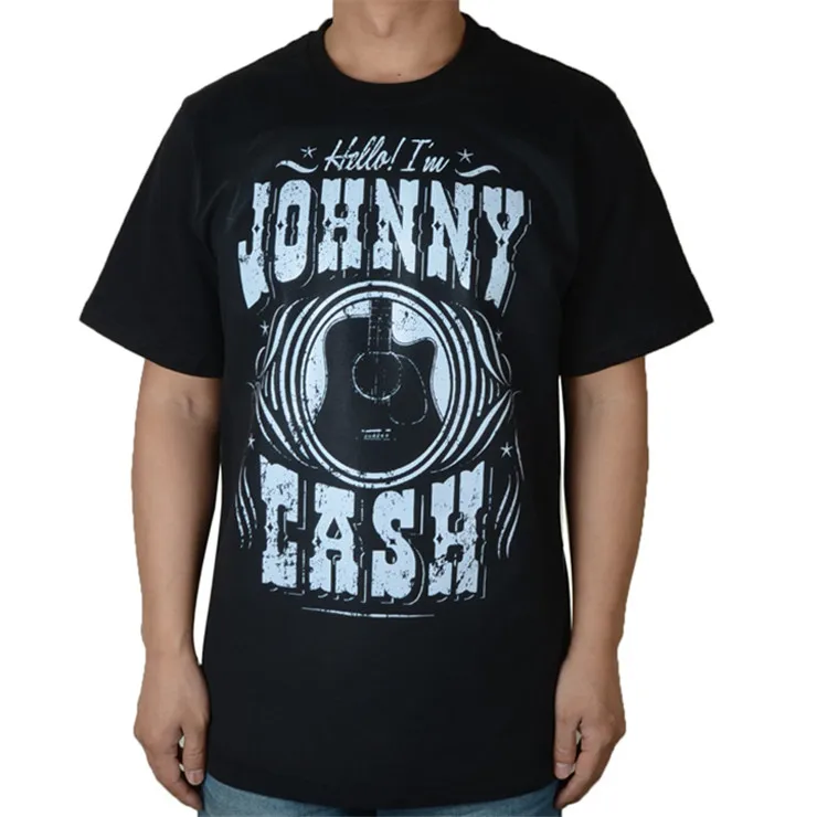 6 видов конструкций винтажные рокер Джонни кэш Винтаж Страна рок рубашка ММА фитнес панк тяжелый металл хлопок Camiseta Ropa скейтборд