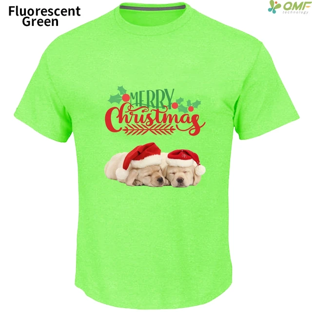Cute Santa Lab T Shirts Men Fashion Brand Mens Merry Christmas Dog