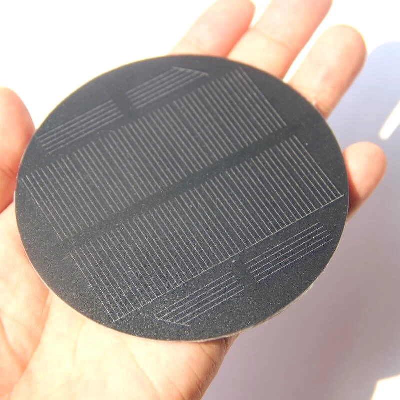 

0.85W 5.5V Mono Solar Cell PET Round Solar Panel DIY Solar Charger For Light Education Diameter 91MM 10pcs Free Shipping