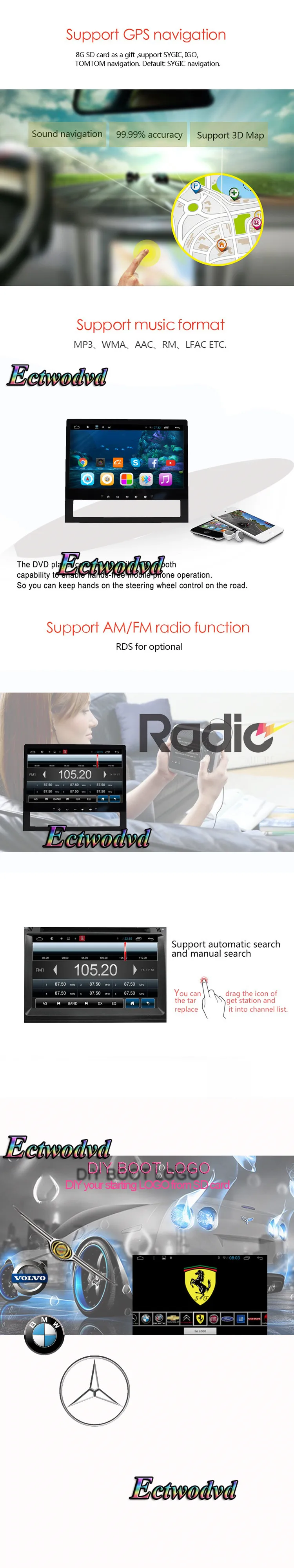 Flash Deal Ectwodvd 9inch Octa Core Android 8.1 Car DVD GPS Navigation Radio Stereo for Toyota Land Cruiser 200 2016- Car DVD Player 11