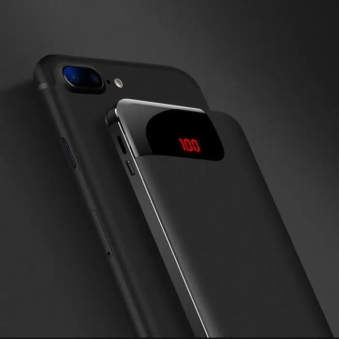 20000mAh Large Capacity Quick Charger Poverbank Output Power Bank Portable Charger External Battery For Xiaomi MI iPhone X Note